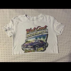 brandy melville west coast crop top